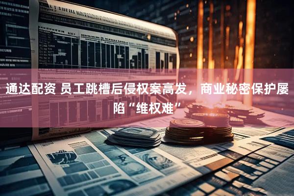 通达配资 员工跳槽后侵权案高发，商业秘密保护屡陷“维权难”